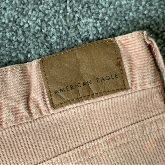 American Eagle Pink Corduroys Mom Jeans 10 - Picture 6 of 7